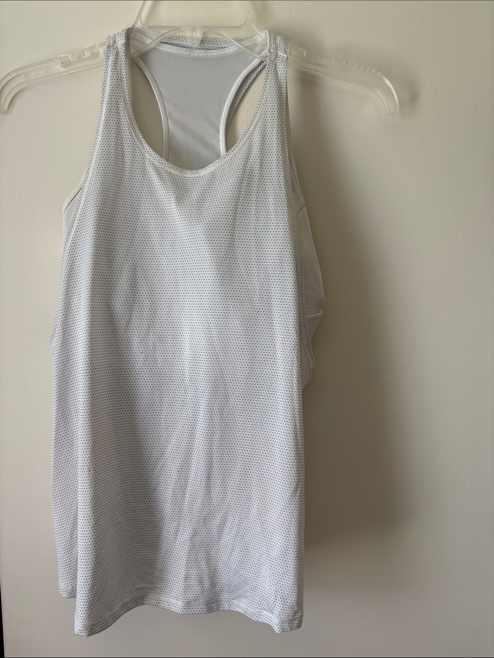 lululemon athletica White Racerback Mesh Tank